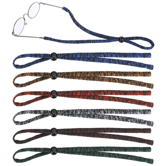 Lusofie 6 Pieces Glasses Strap Sunglass Glasses Straps Universal Fit for Kids Adult Adjustable Eyewear Retainers Neck Glass Cord Lanyard for Reading Sports Outdoor