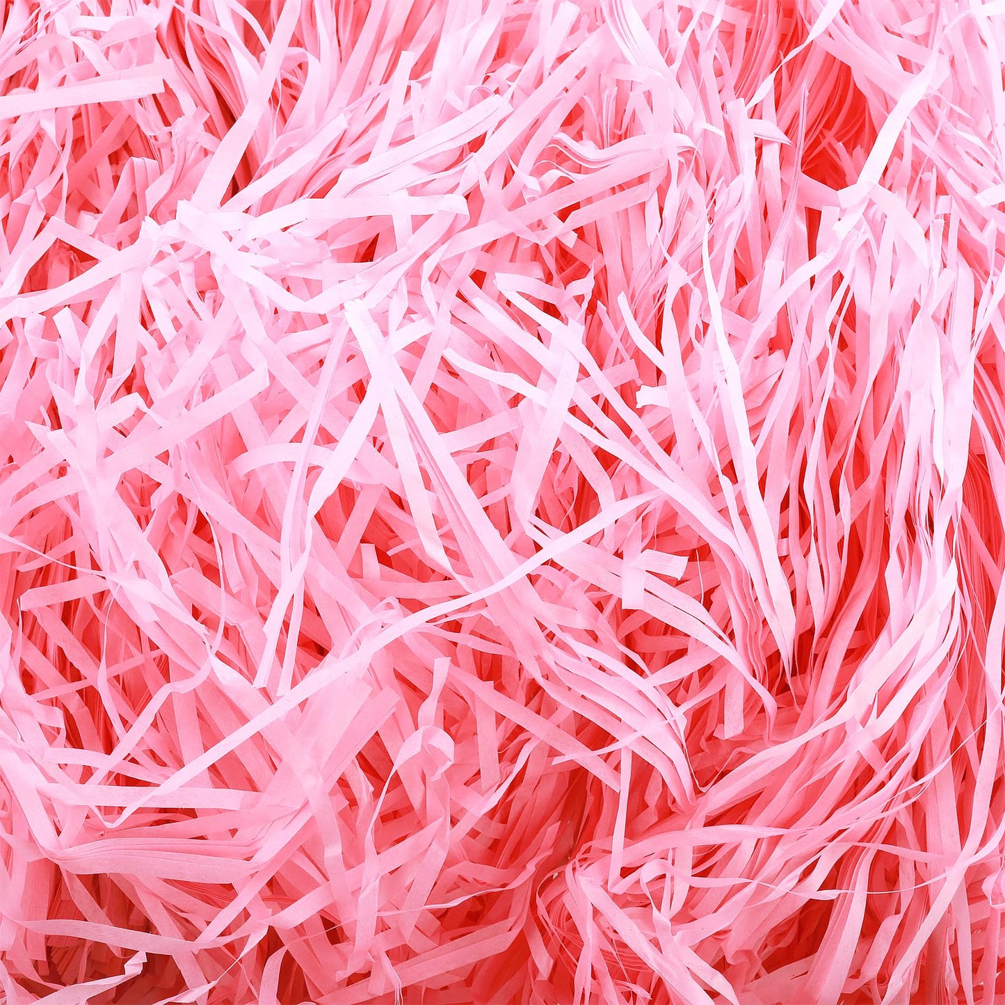 100g Pink Crinkle Paper Shredded Tissue Paper for Hampers and Gift Box Stuffing Raffia Paper Crinkle Cut Paper Shred Filler for Gift Box Filling, Basket Filler, Gift Packaging Decorations