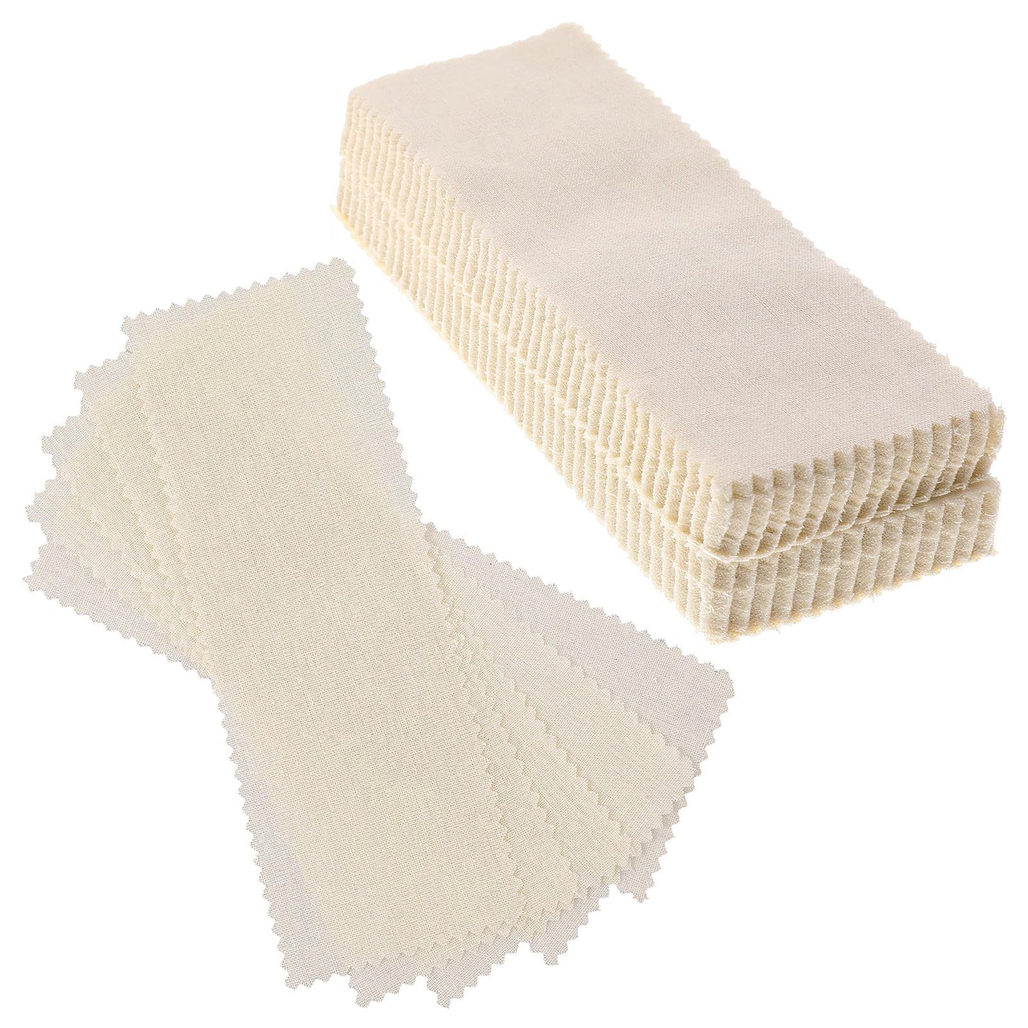 100 Pcs Wax Strips Natural Muslin Wax Strips for Hair Removal 7.8 x 2.7 Inch Waxing Strips Warm Sugar Wax Paste Waxing Kit for Face Eyebrow Body Skin Hair Removal Leg Chest Back Intimate Area