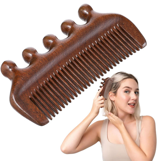 Natural Wooden Mssage Comb, Pain Relief Birthing Comb for Labor, Wood Combs for Expecting Mom Pregnancy Gifts