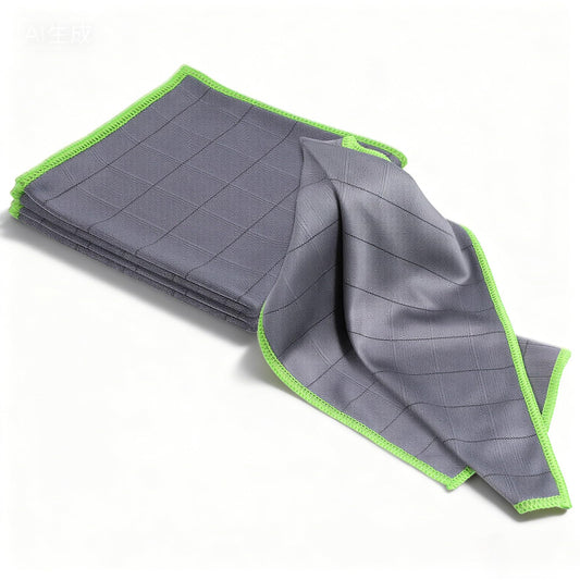 Lusofie 3 Pack glass microfiber cleaning cloth 12x12 Inch glass polishing cloth For Windows Car Auto Detailing Kitchen Streak Free Lint Free microfiber cleaning cloths
