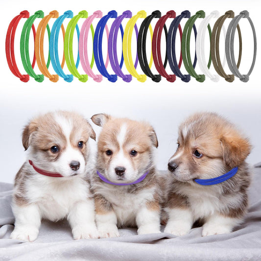 Puppy ID Collars Whelping Collars Adjustable Puppy ID Bands Identification Puppy Collar