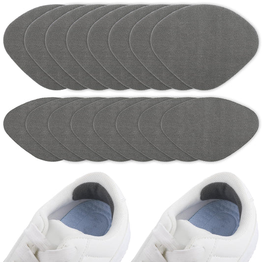 Lusofie 8Pairs Shoe Heel Repair, Heel Repair Patch, Self-Adhesive Sneaker Heel Repair Patch, Shoe Hole Repair Patch For Leather Shoes, High Heels(Gray)