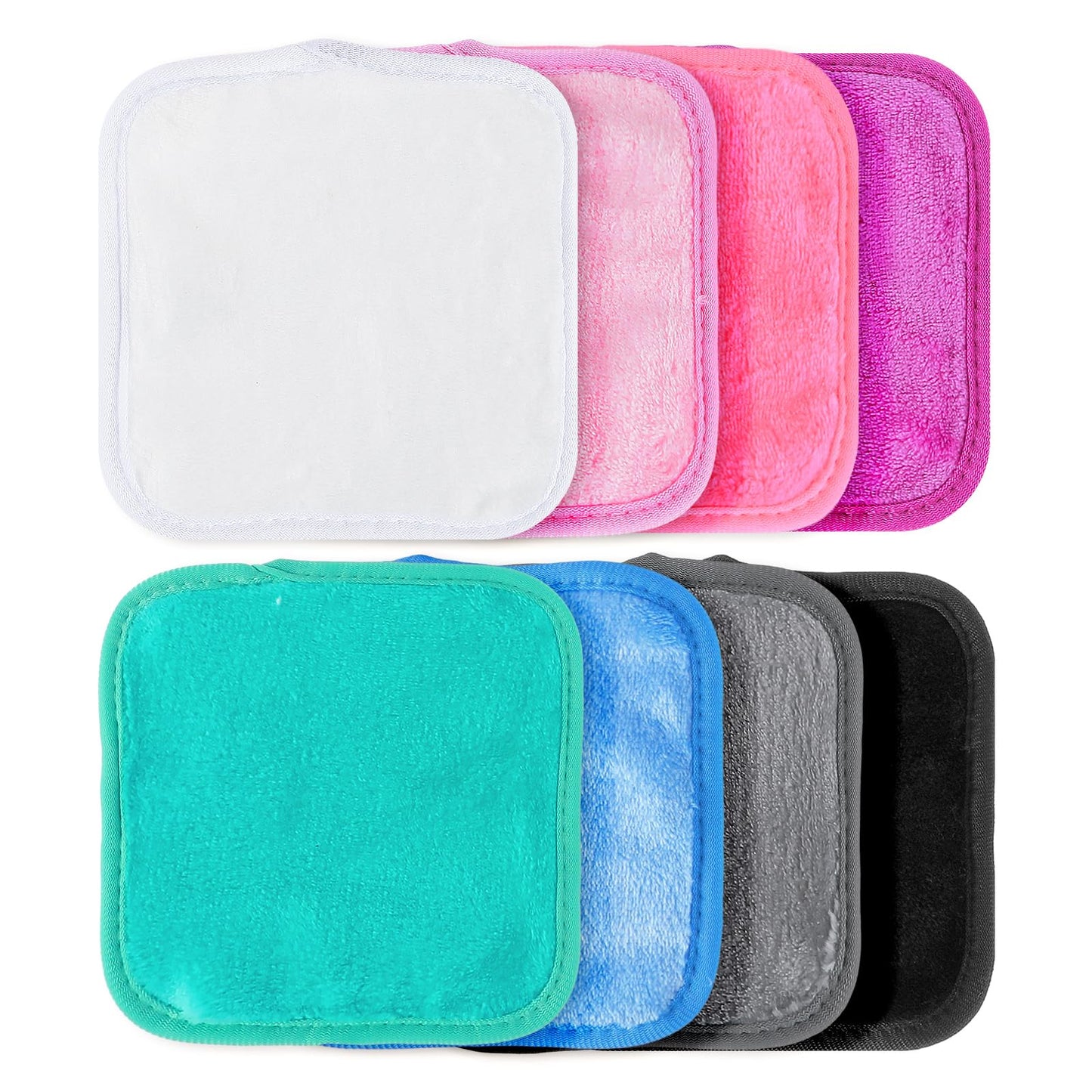 Makeup Remover Cloth,Microfibre Face Cloth,Cleaning Cloths for Face,8 Pack Reusable Makeup Remover Pads,5.9 x 5.9 inch