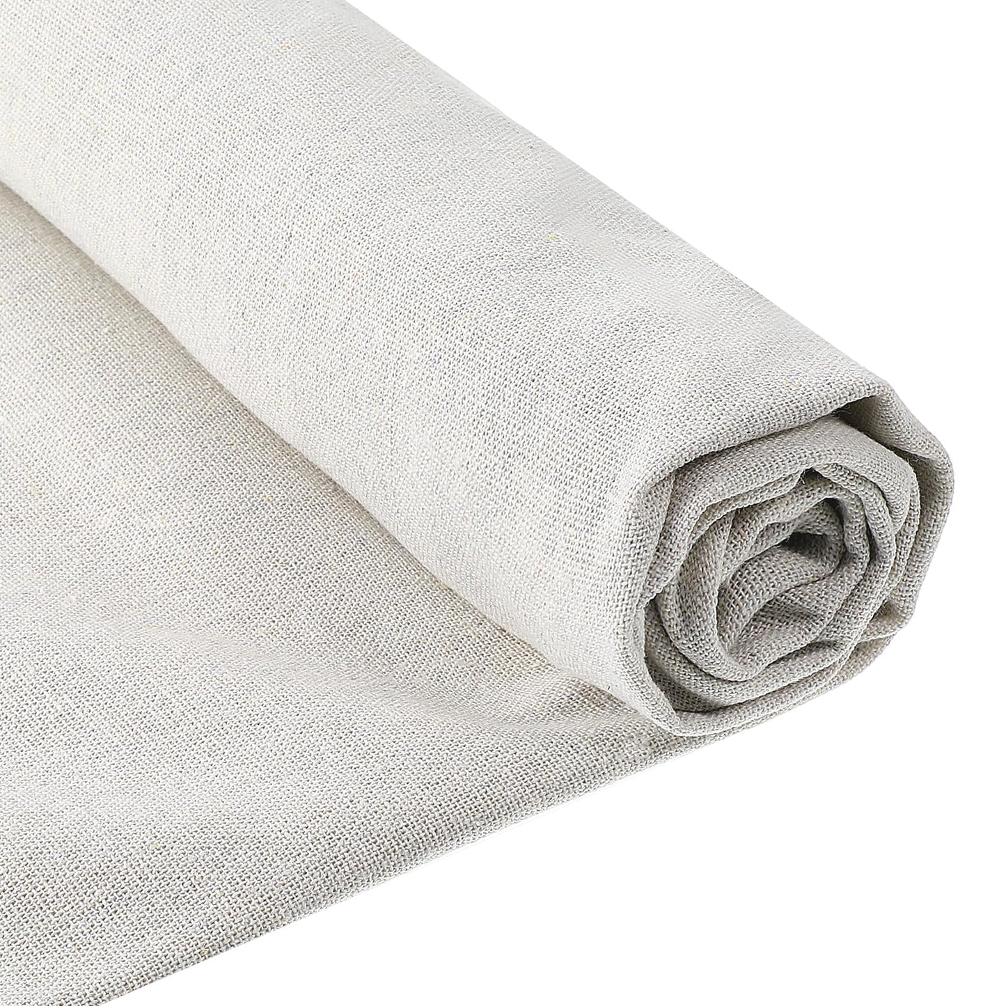 Linen Fabric Large Size Linen Needlework Fabric 39 x 55 Inch Plain Embroidery Cloth Fabric for Needlework Sewing Bag DIY Craft Medium Weight Unbleached Muslin Linen Fabric Material