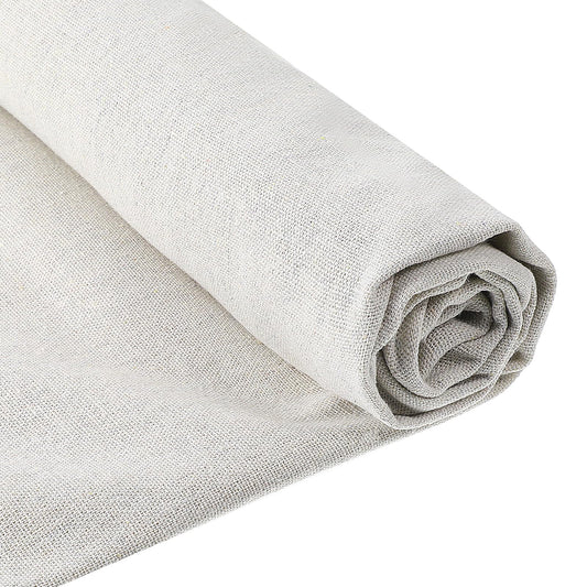 Linen Fabric Large Size Linen Needlework Fabric 39 x 55 Inch Plain Embroidery Cloth Fabric for Needlework Sewing Bag DIY Craft Medium Weight Unbleached Muslin Linen Fabric Material