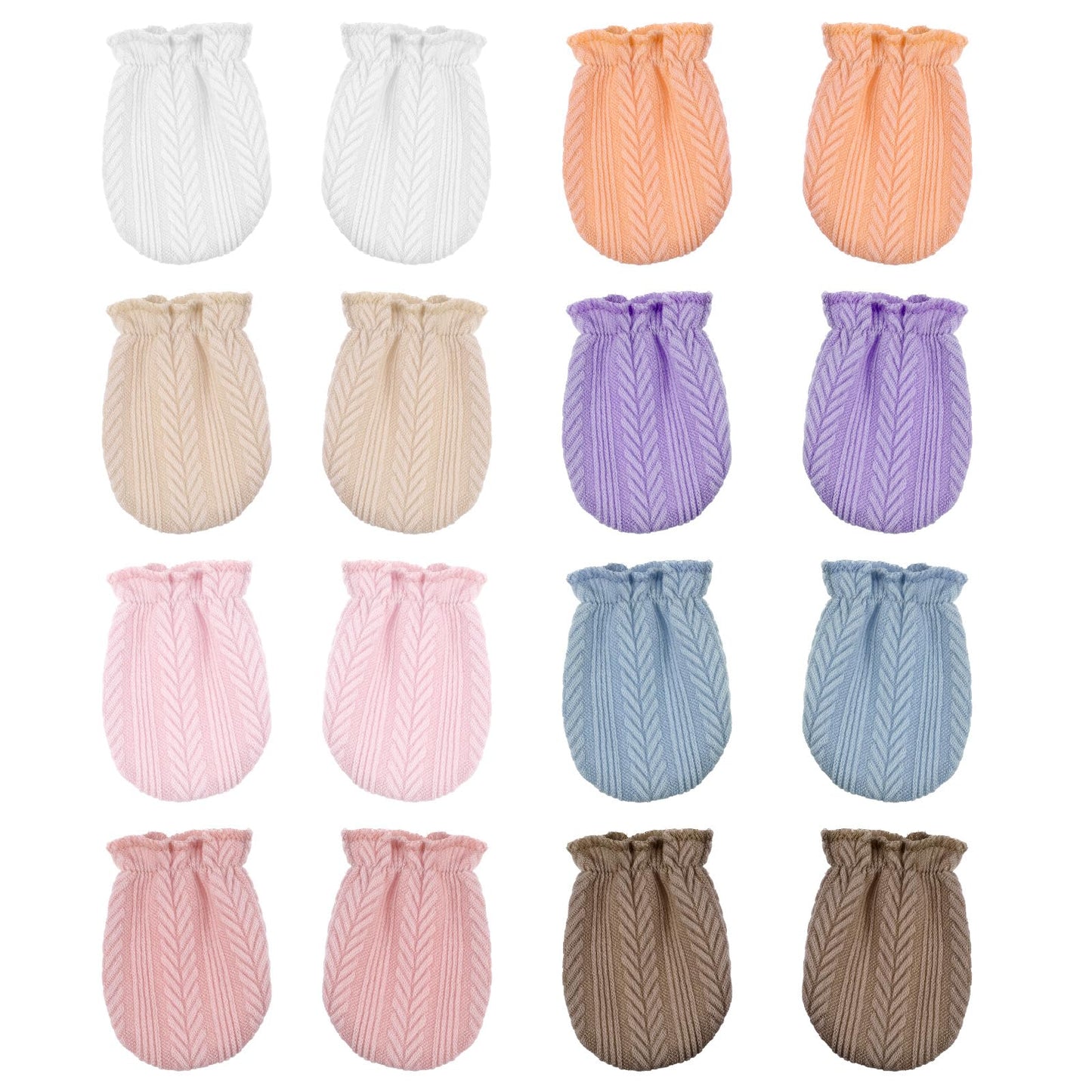 8 Pairs Baby Gloves, Baby Scratch Resistant Gloves, Anti-Grave Gloves, Super Soft Baby Gloves for Boys and Girls