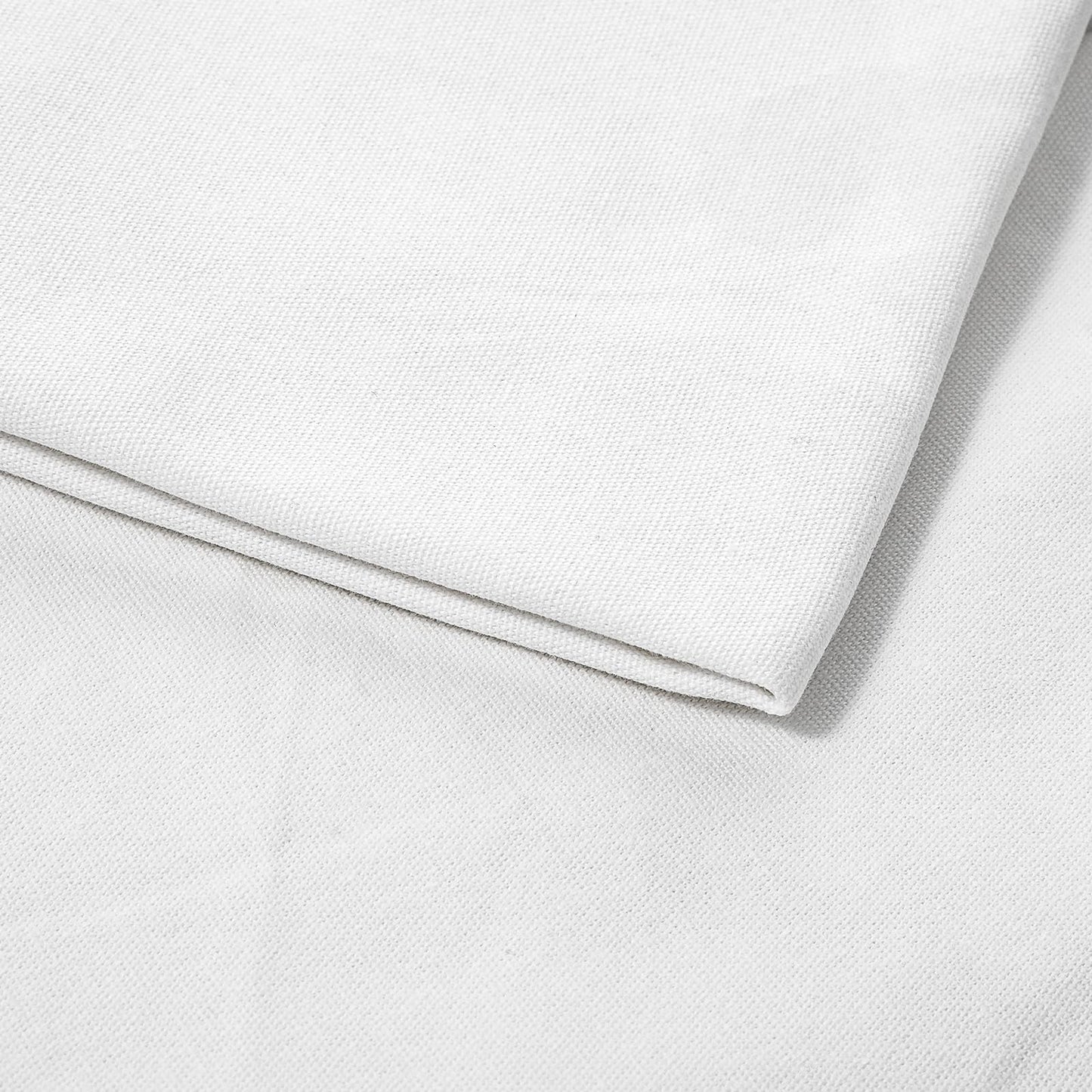 Embroidery Cloth 20 x 60 Inch White Cotton Fabric Soft Stitch Cloth Linen Fabric for Garment Crafts and Decoration Embroidery Project