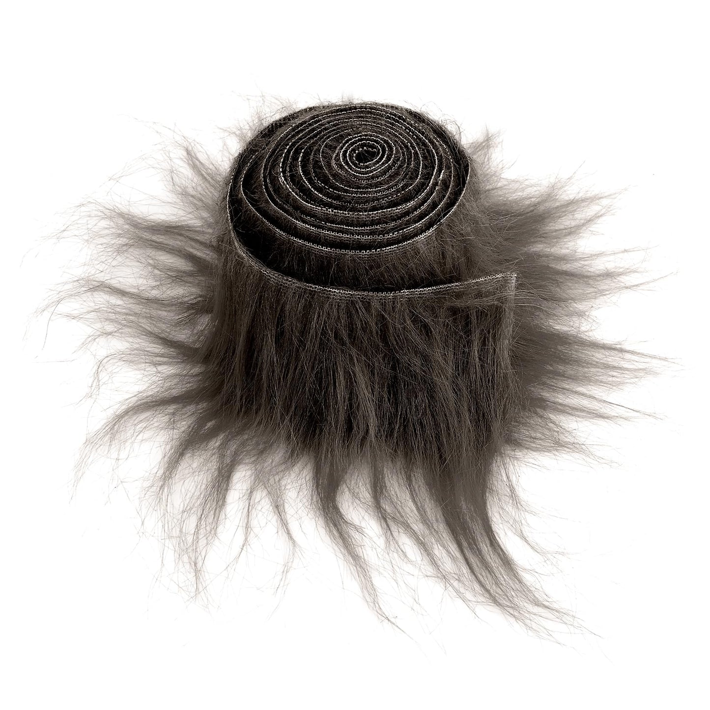 Faux Fur Fabric 2x60inch Precut Fur Strips Dark Coffee Fur Fluffy Fuzzy Craft Fur for Gnomes Beard Santa Claus Hair Dwarf Cosplay Costume DIY Craft Christmas Decoration