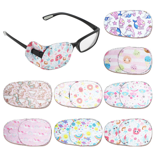 Lusofie 8 Pcs Eye Patches for Kids Colorful Kids Eye Patches Right & Left Eye Patch for Glasses for Kids Boys Girls