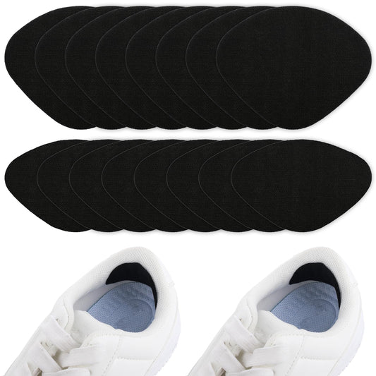 Lusofie 8Pairs Shoe Heel Repair, Heel Repair Patch, Self-Adhesive Sneaker Heel Repair Patch, Shoe Hole Repair Patch For Leather Shoes, High Heels(Black)