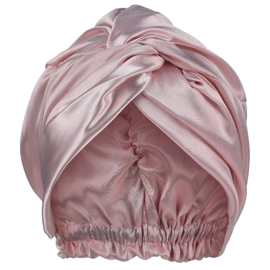 Lusofie Adjustable Silk Satin Bonnet for Sleeping Double Layer Soft Apricot Hair Bonnet Curly Straight Hair Long Large Braid Night Wrap Turban for Women (Apricot)