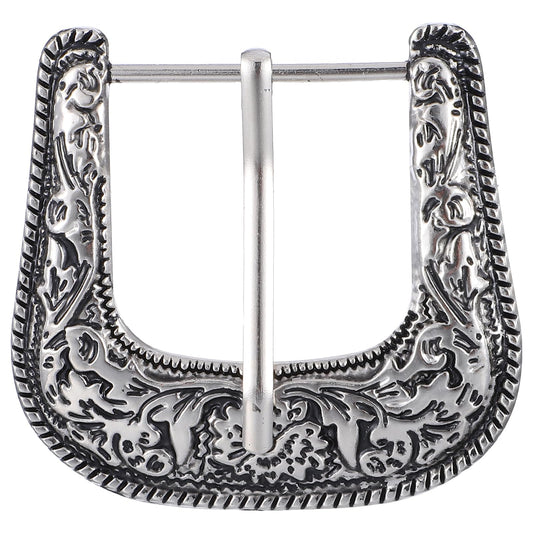 Fiyooau Western Belt Buckle for Men Women Vintage Country Cowboy Cowgirl Belt Buckle Replacement Rustproof Single Pin Novelty Gifts