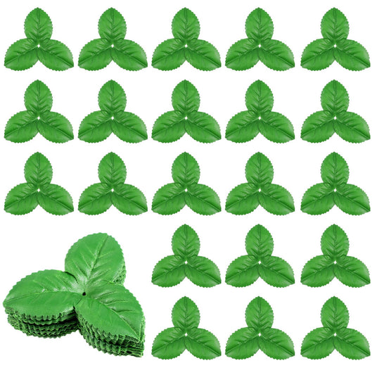 DIVINA VITAE 200pcs Artificial Leaves, Green Silk Fake Rose Leaves, Christmas Party Wedding Decorations, DIY Crafts Bouquet Wreaths