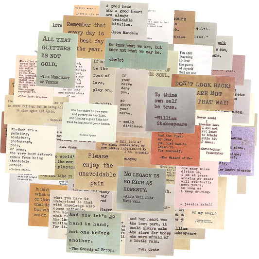 Stickers for Journaling 180Pcs Motivational Quotes Stickers for Scrapbooking Water Proof Retro Inspirational Words Stickers for Planner Aesthetic Journal