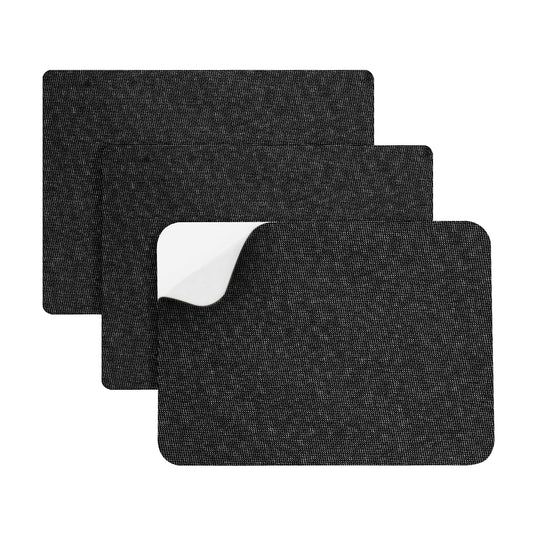 Lusofie 3 Pcs Self-Adhesive Canvas Patches 7.9 x 11 Inch Patio Furniture Repair Kit Tent Repair Kit for Tent Sofa Furniture Cover Patio Backpack Umbrella Repair (Black)