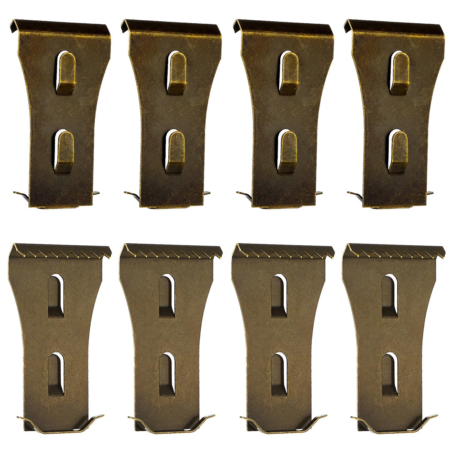 8 Pcs Brick Clips for Hanging Outdoor Brick Hooks Mounting to Brick without Drilling Picture Hangers without Nails Heavy Duty Brick Wall Hanging Clips or Brick Hangers for 2.25 to 2.37 Inch Bricks