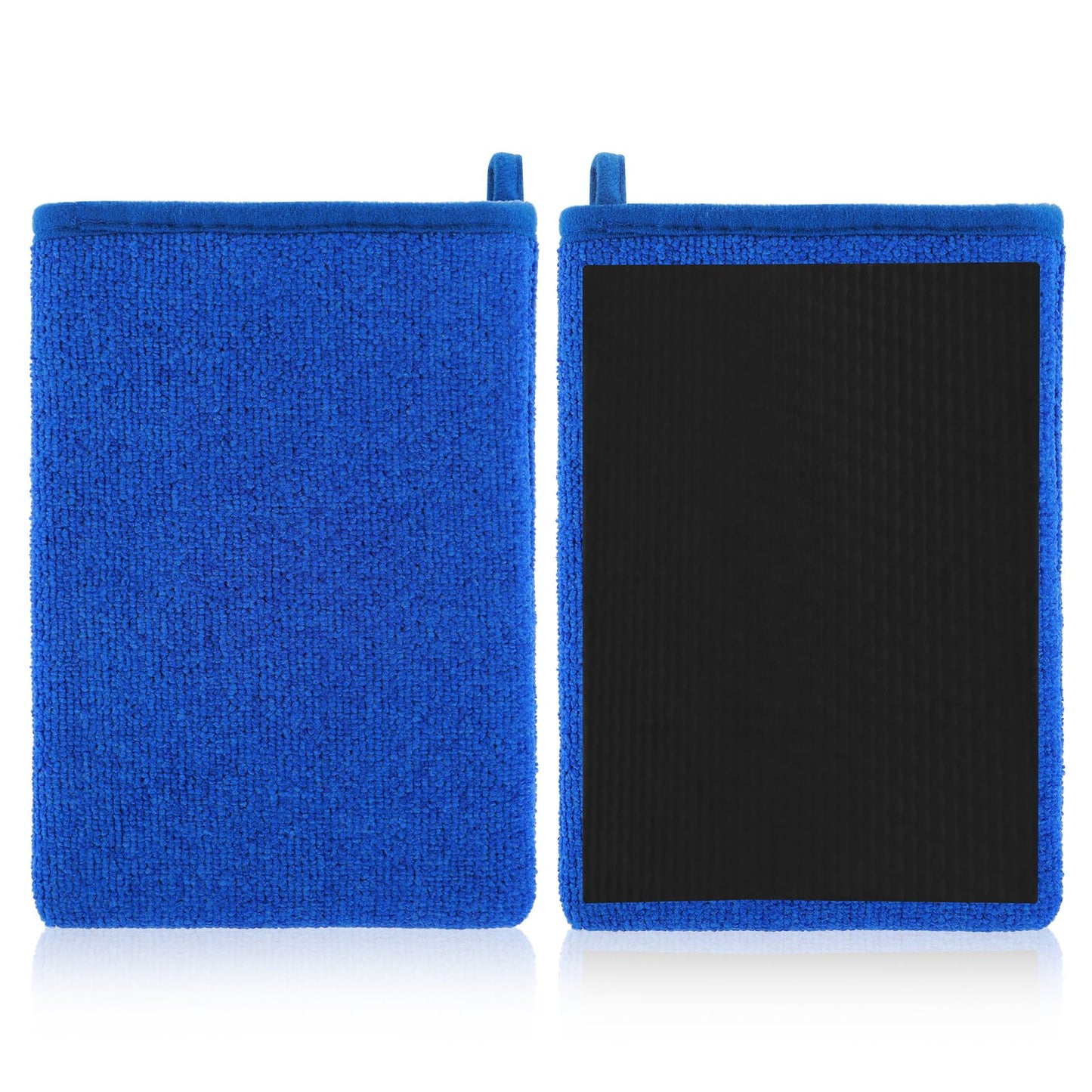 Lusofie 2 PCS Clay Bar Mitt for Car Detailing Clay Towel Auto Detailing Car Wash Mitts for Car Washing Remove Dirts Cleaning Glass Windshield Car Surface Clay Mitt (Blue)