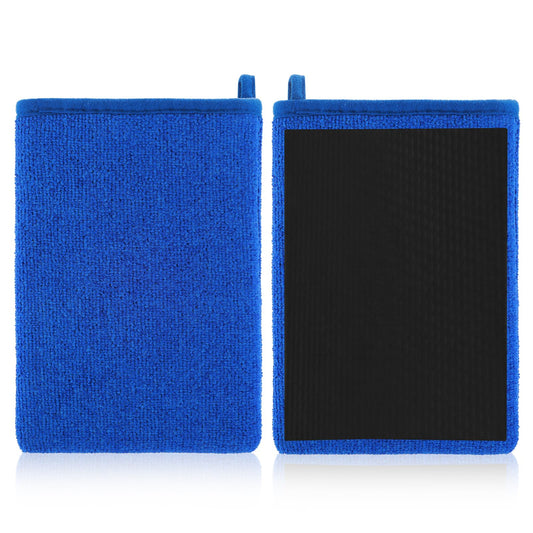 Lusofie 2 PCS Clay Bar Mitt for Car Detailing Clay Towel Auto Detailing Car Wash Mitts for Car Washing Remove Dirts Cleaning Glass Windshield Car Surface Clay Mitt (Blue)