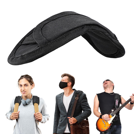 Shoulder Strap Pad Black Replacement Shoulder Pad for Bag Strap Extra Thick Removable Shoulder Straps for Bags Cushion Backpack Strap Pads Duffle Sling Bag Guitar Luggage Satchel Strap