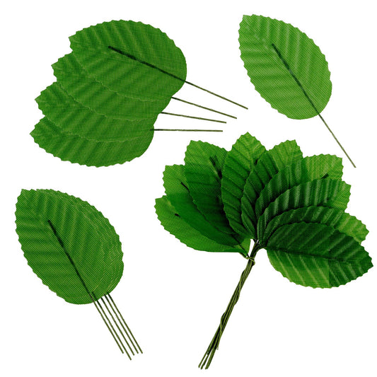 HaiFafafaing 200 Pcs Dark Green Artificial Fake Leaves 10 cm Faux Silk Artificial Leaves for DIY Floral Arrangements, Wedding Garlands, Party and Garden Decorations