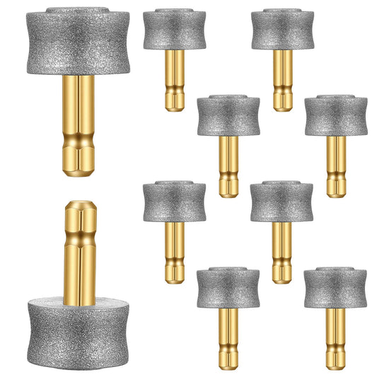 Fiyooau 10 Pack Dog Nail Grinder Replacement Heads, Dog Nail Grinder Diamond Bit Compatible with Casfuy LOPSIC Most Brands Electric Pet Trimmer