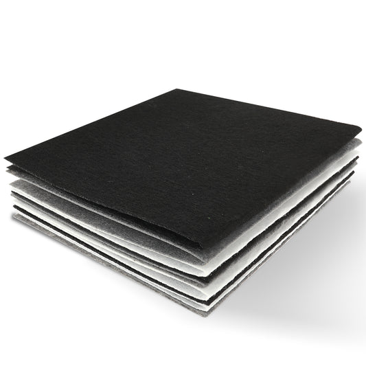 Brown Felt Sheets 9 Pcs Felt Fabric Sheets Brown Felt Soft Felt Sheets Felt Fabric for Crafts DIY Sewing Craft Patchwork Art Projects 3 Colors 11.81 x 7.87 x 0.04 Inch(Brown) (Black, White, Gray)