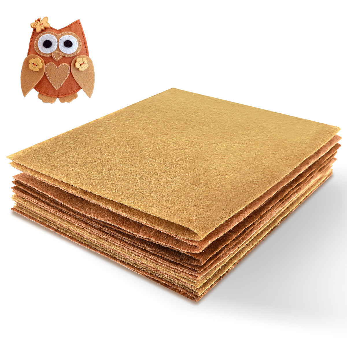 9 Pcs Felt Fabric Sheets 7.9 x 11.8 Inch Soft Craft Felt Sheets, 3 Colors