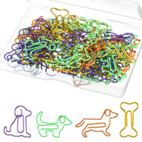 70 PCS Dog Shaped Paper Clips, Cute Animal Paperclips Colorful Decorative Bookmark, Fun Unique Gifts for Dog Lovers Women Coworkers, School Office Supplies for Teacher Student