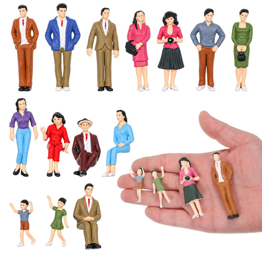 Yykazqe 1: 25 Scale Mini People Figurines Miniature People Figurines