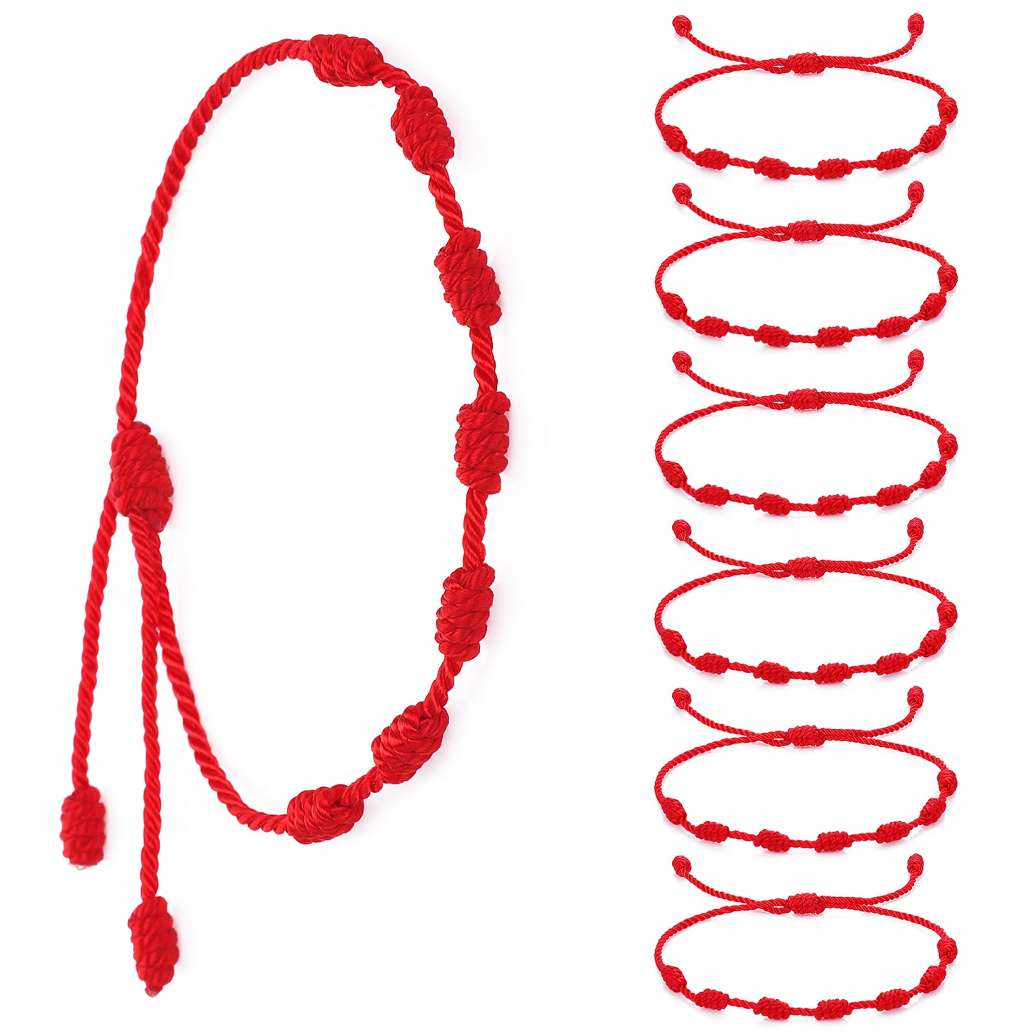 Lusofie 6 Pieces Red String Bracelets