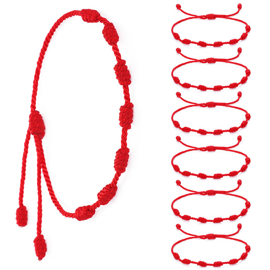 Lusofie 6 Pieces Red String Bracelets