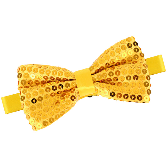 HaiFafafaing sequin bow tie(Gold)