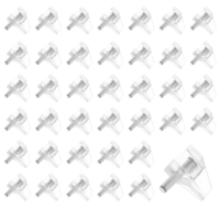 Shelf Support Pegs,Clear Plastic 3mm Cupboard Shelf Pegs,Replacement Shelf Pegs for Wood Shelving,Kitchen,Furniture Shelf Bracket Nail(100Pcs)