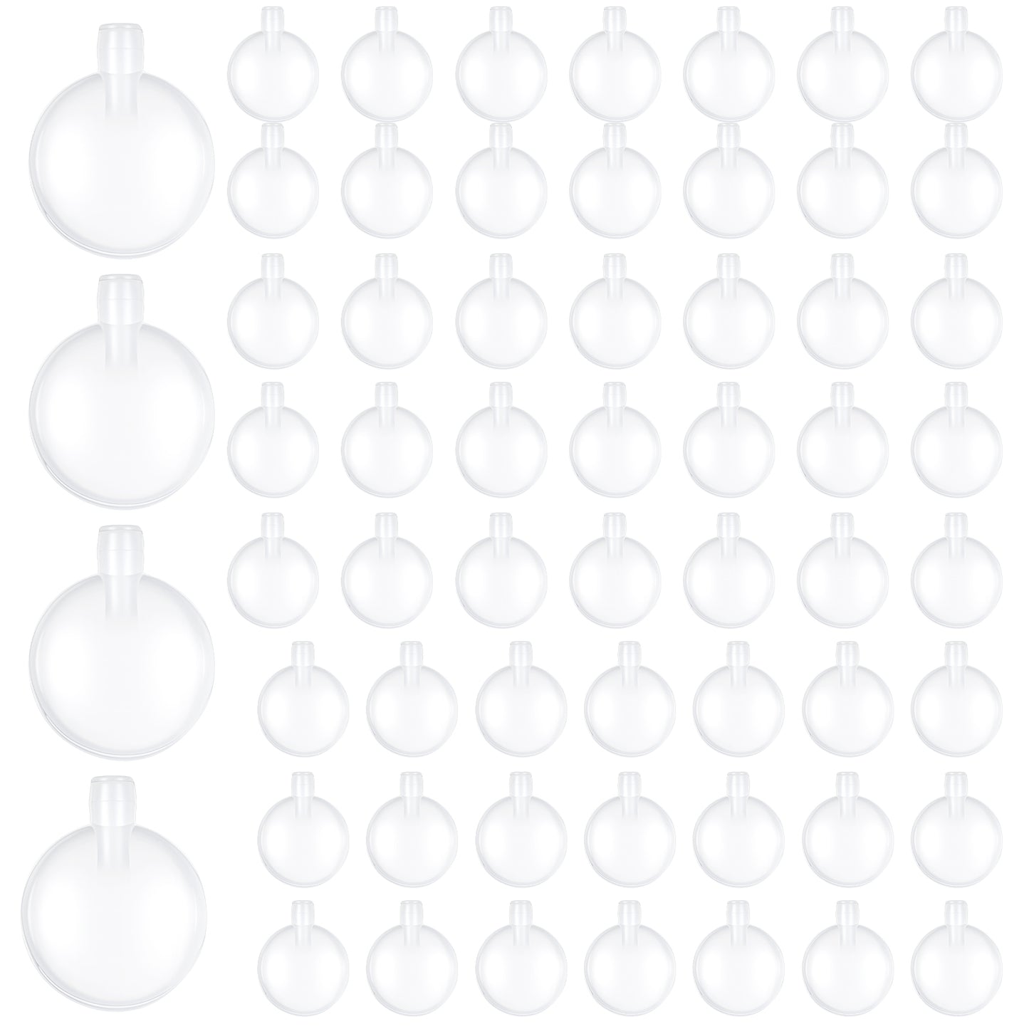 Yolev 60 Pcs Squeakers for Inside Toys, 30mm Dog Squeakers Replacement, EVA Transparent Pet Toy Inserts