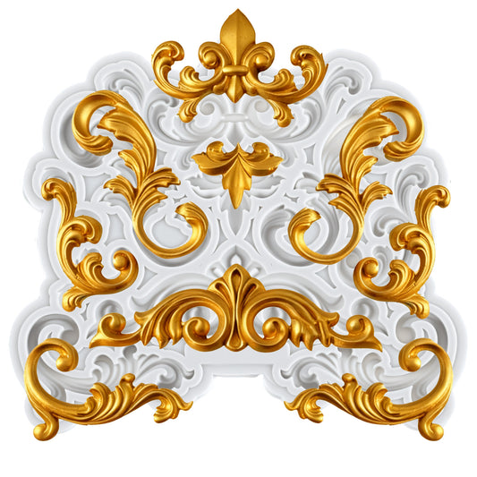 Baroque Fondant Mold - Silicone Molds for Crafts Cake Decoration Chocolate Candy Polymer Clay