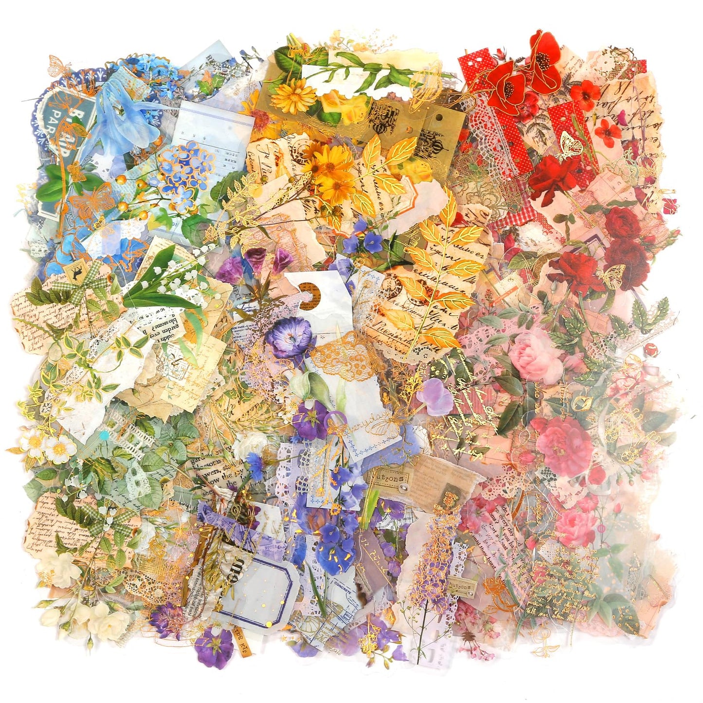 Flower Stickers for Scrapbooking
