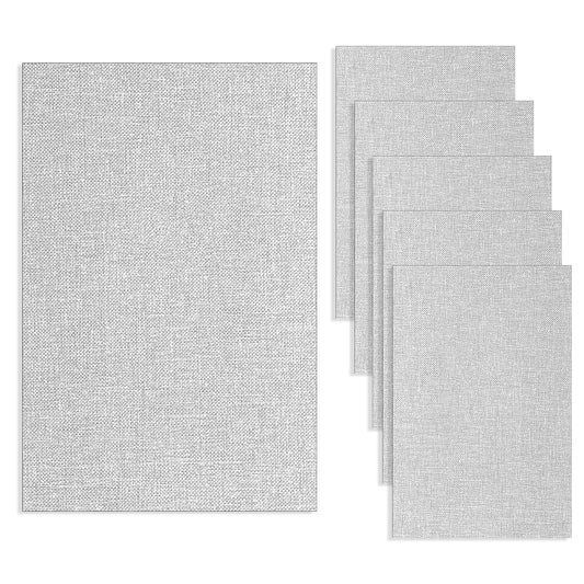 6 Pcs Linen Repair Patches 15 X 10cm Car Seat Repair Kit Linen Canvas Fabric Repair Patch Self-Adhesive Fabric Patch for Sofas, Furniture, Bags, Lounge Chairs,Car Seats (Dark Gray)
