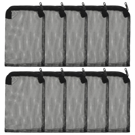 Josojoou 20 Pack Aquarium Filter Media Bag, Mesh Filter Bags Reusable Bags with Zipper, 4.1" X 3.6" Reusable Carbon Filters Bag for Aquariums, Activated Carbon, Ceramic Rings