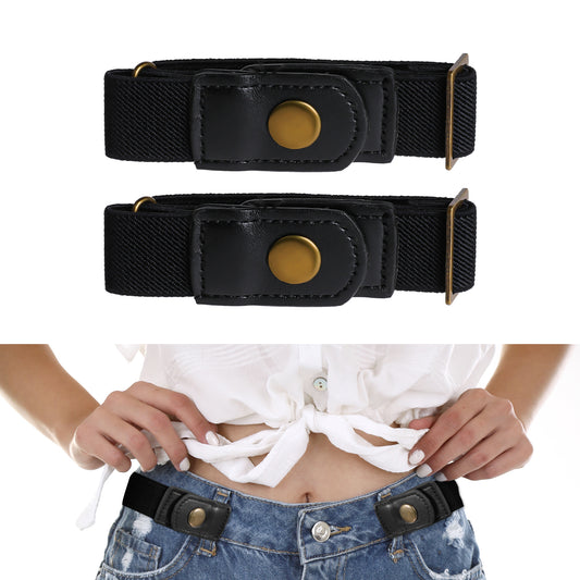 Tucnoeu Women Side Belt,No Buckle Belts for Men without Buckle Elastic Stretch