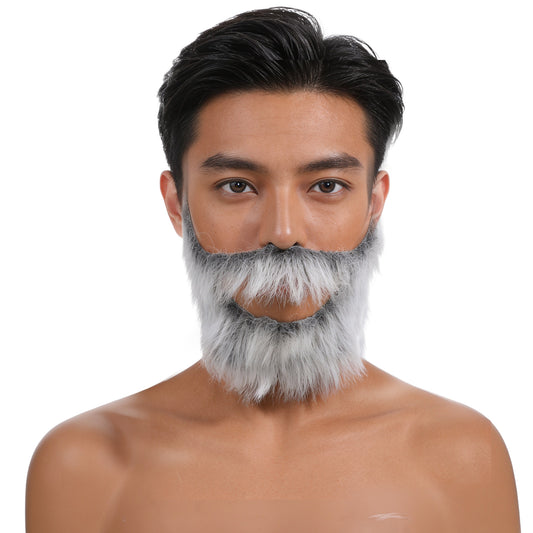 Fake Beard with Elastic Band Realistic Facial Hair for Cosplay Halloween