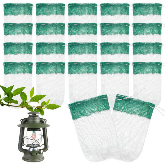 HekouJiub 22Pcs Propane Lantern Mantles U Shape Gas Lamp Mantles Gas Lantern Covers with String Tie for Outdoor Camping Accessories