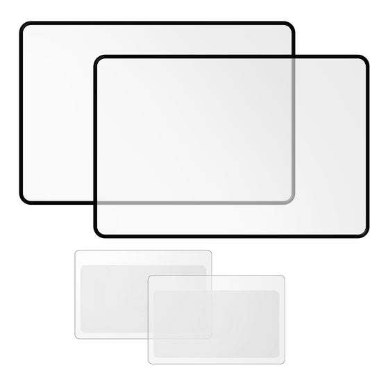 8pcs 3X Page Magnifiers for Reading,Clear Lightweight Flat Page Magnifier,2 Size Reading Magnifier for Books,Flexible Plastic Full Page Magnifier for Elderly and People with Low Vision