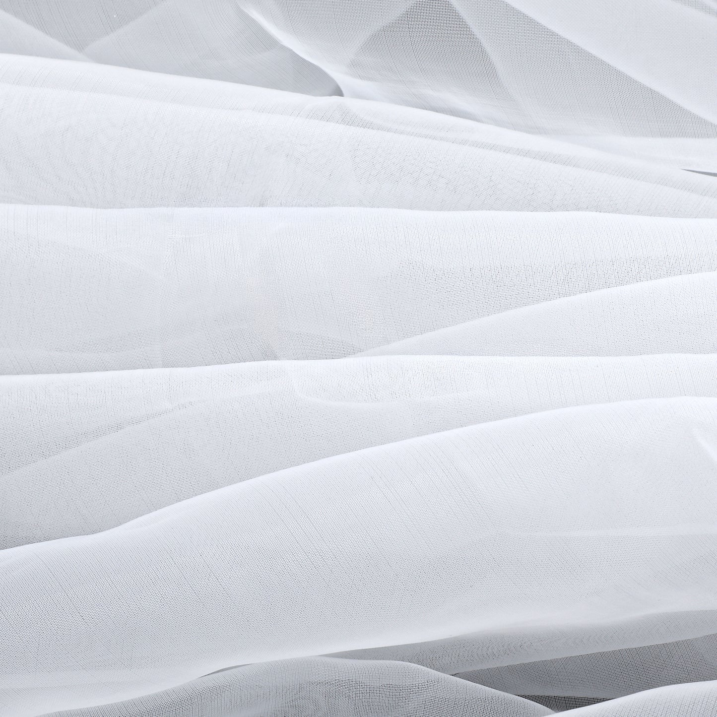 Crystal White Organza Fabric - 59 Inch x 5 Yards, Sheer White Tulle Fabric for Wedding Decor, Gift Wrapping, Bows, Tutus, Table Runners, DIY Crafts & Sewing Projects