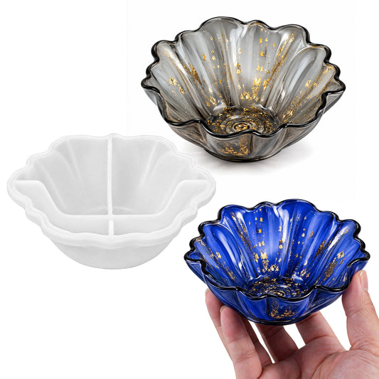 Resin Molds for Bowl, 5.1 x 2 Inches Silicone Bowl Mold, Flower Tray Molds