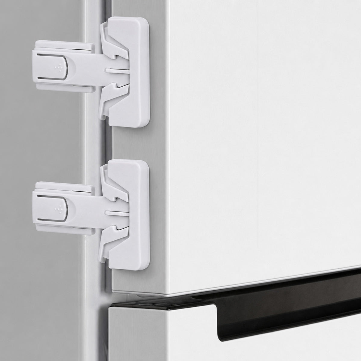 2Pack Fridge Lock Freezer Latch Refrigerator Fridge Freezer Door Lock(Gray)