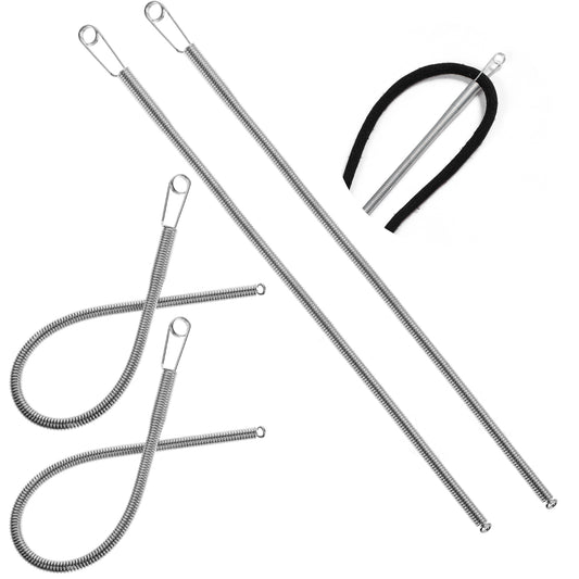 Drawstring Tthreader 2Pcs Metal Replacement Drawstring Tool Flexible Elastic Rope Threader Needle Stick for Shorts Sweatpants Pants Hoodies Jackets Coats