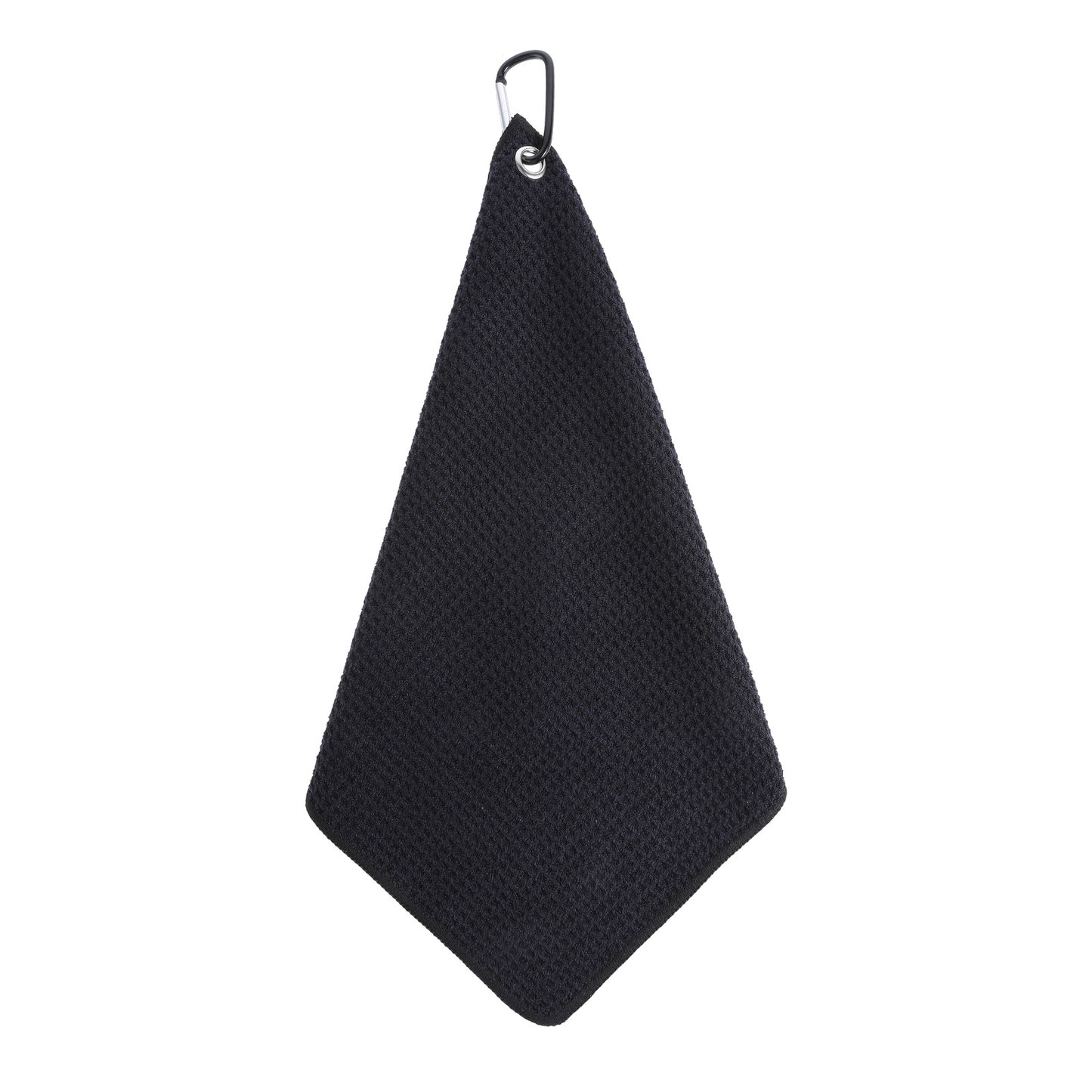 Lusofie Golf Towel with Snap Hook, Black Microfiber Towel, Golf Towels for Golf Bags Golf Bag Towel for Cleaning Golf Ball Club and Golf Balls (Black)