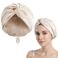 Lusofie Adjustable Silk Sleep Cap for Women Men - Hair Bonnets for Women Sleeping for Curly Straight Natural Hair - Satin Sleep Cap