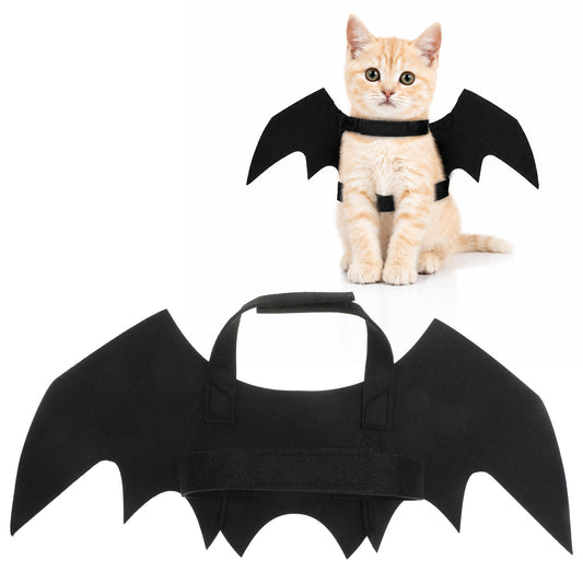 Halloween Pet Bat Wings Cat Dog Black Bat Costume Cute Bat Wings Cosplay